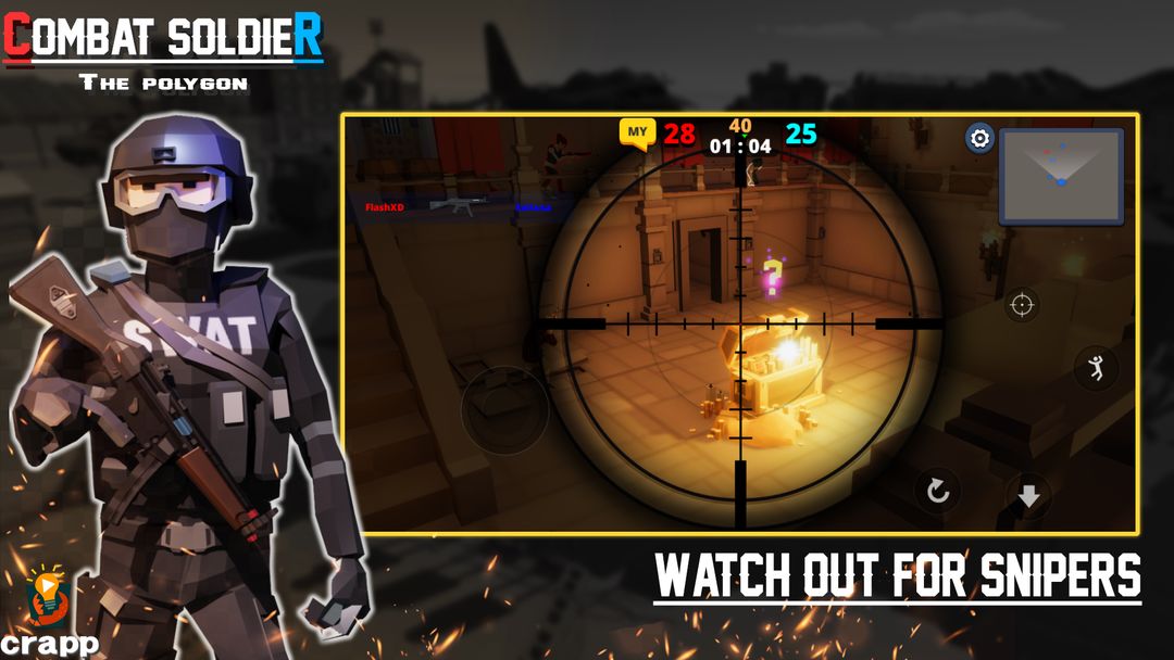 Combat Soldier - Poligon screenshot game