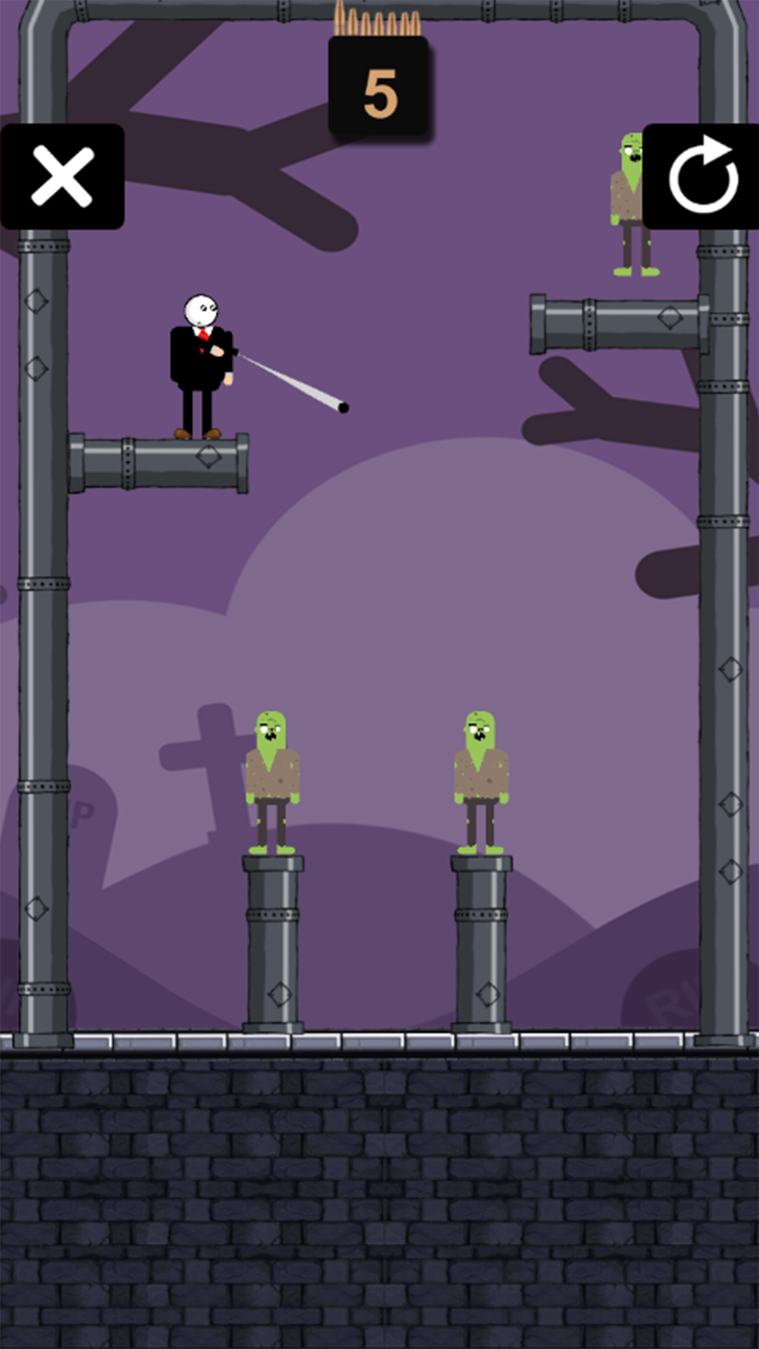 Screenshot of Henry Stickman:  Gunner