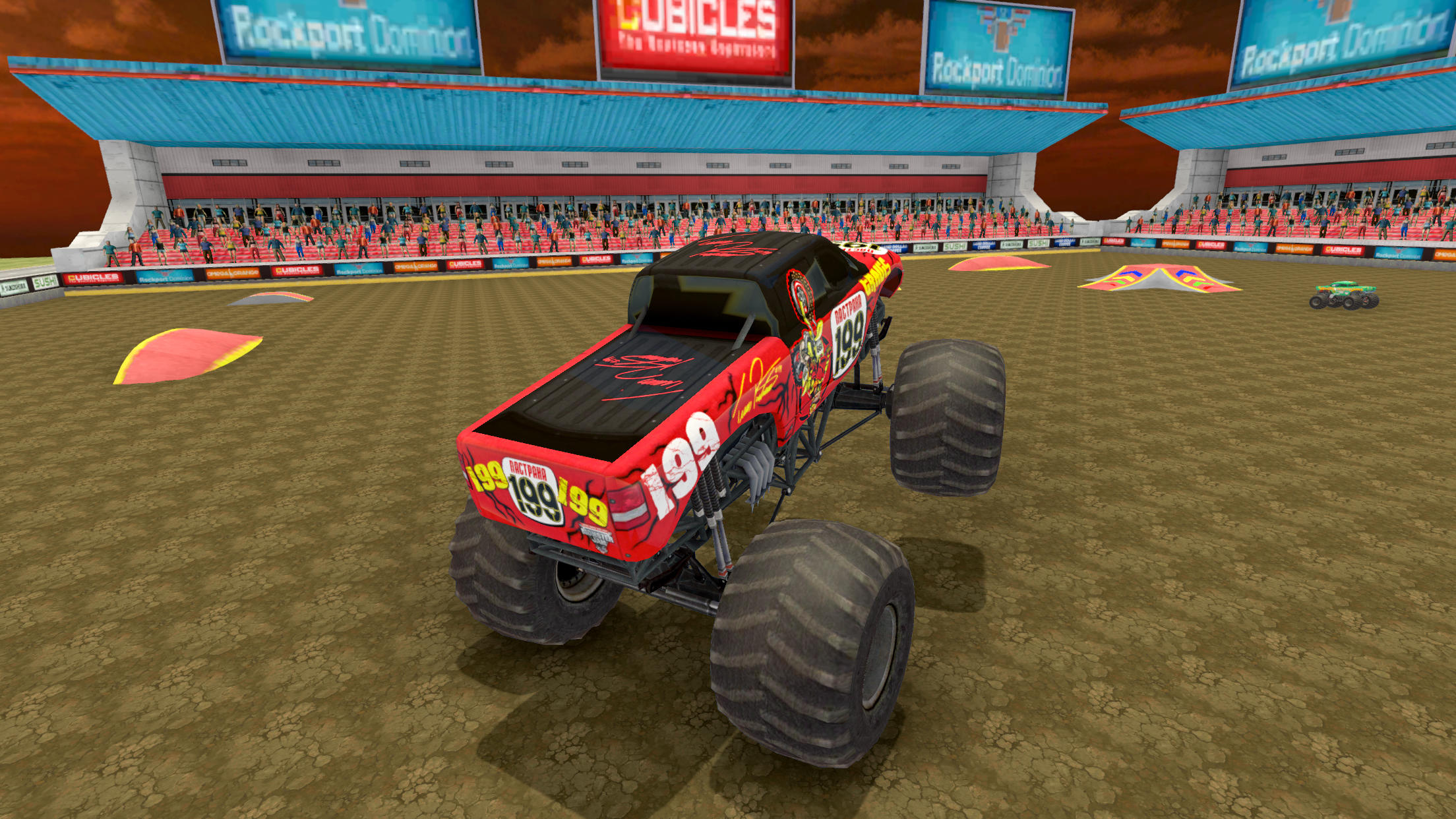 Captura de Tela do Jogo 4x4 Racing Monster Truck Games