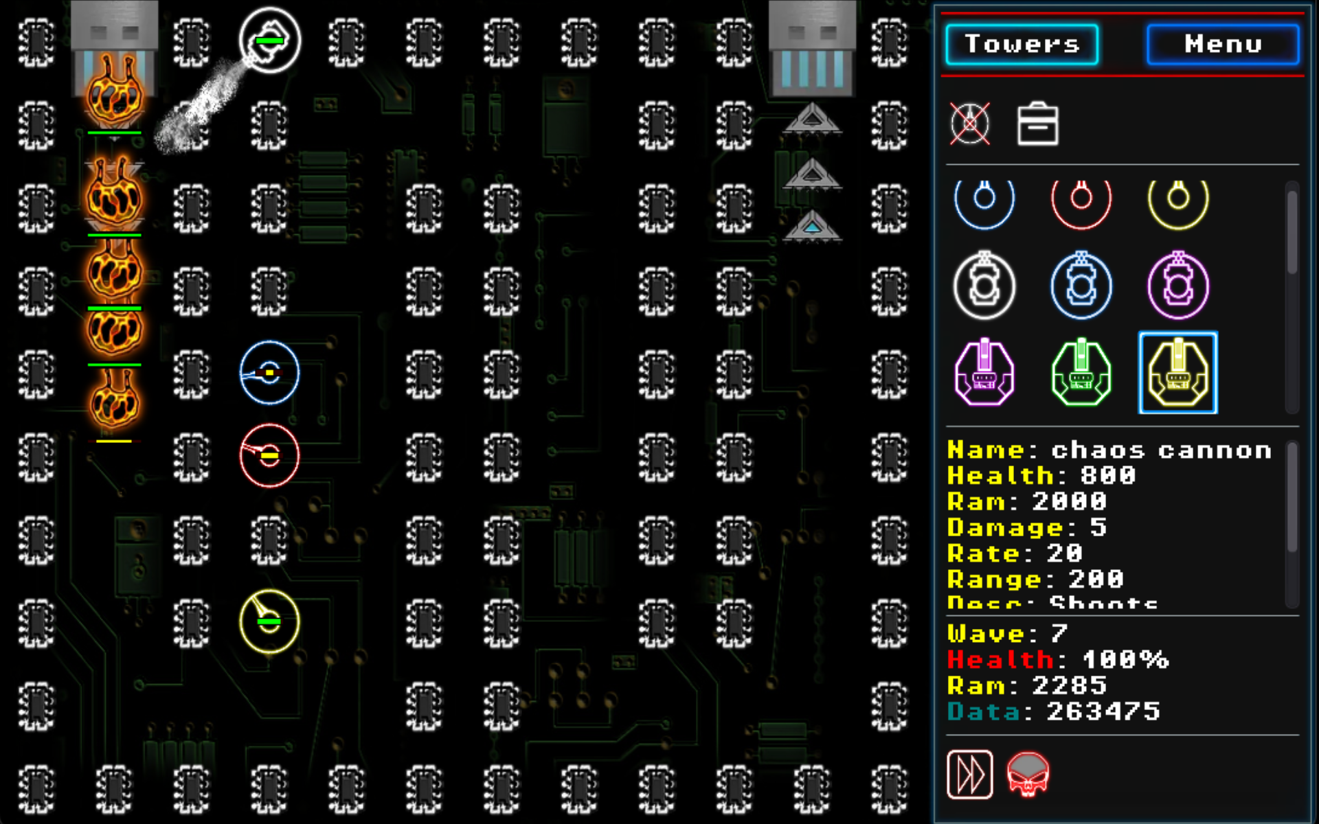 Screenshot of Neon D-Fence Remaster