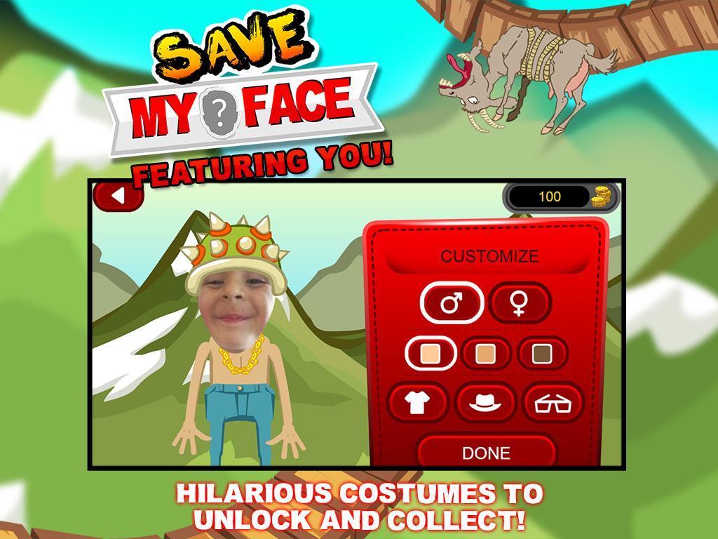 Save My Face - Don't die! Game Screenshot