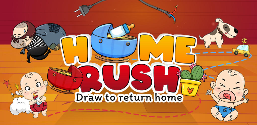 Captura de Tela do Vídeo de Home Rush Race: Draw Puzzle