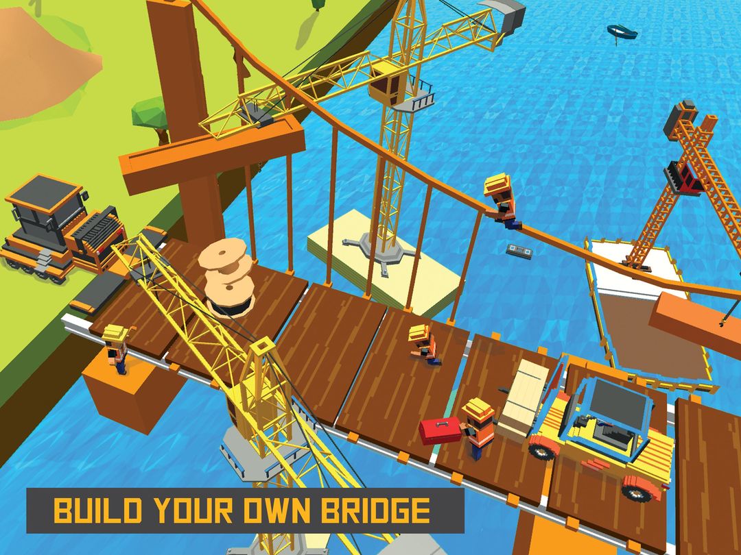 River Railway Bridge Construction Train Games 2017 screenshot game