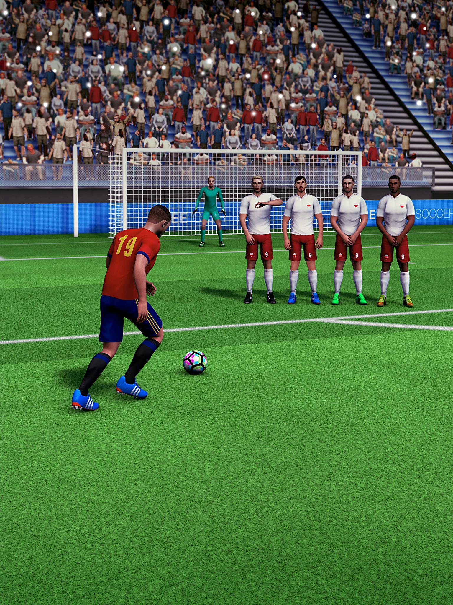 Mobile Soccer Free Kick Cup 2017 Game Screenshot