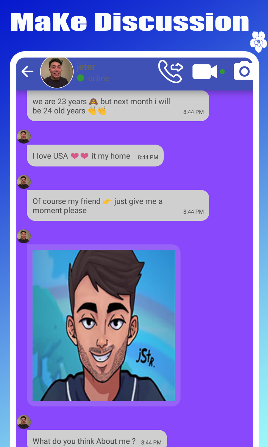 Jester Fake Call Video & Chat Game Screenshot