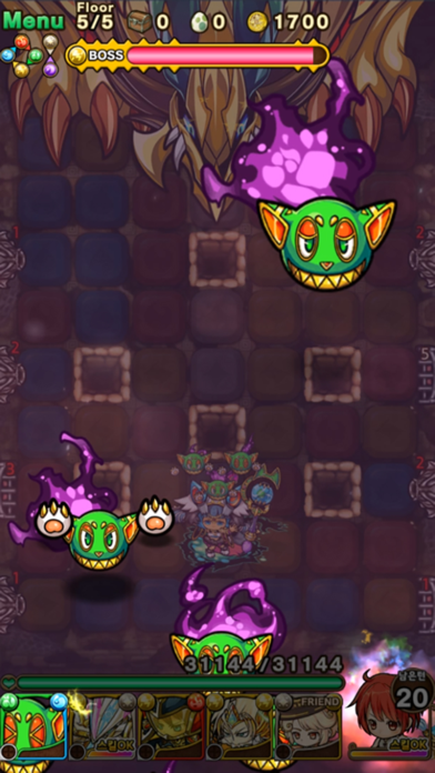 포코롱던전 : 수집형 퍼즐 RPG Game Screenshot