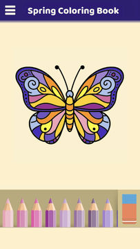Spring Coloring Book Game Screenshot