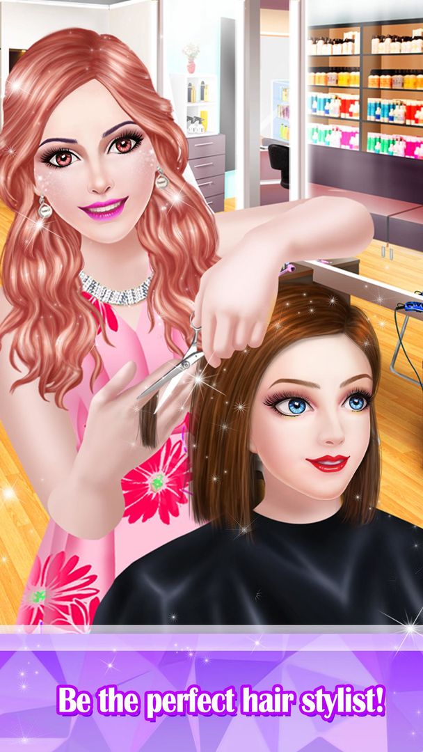 Hair Styles Fashion Girl Salon 게임 스크린 샷