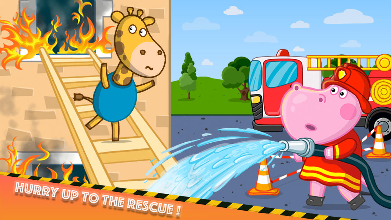 Fireman Hippo: City Hero ภาพหน้าจอเกม