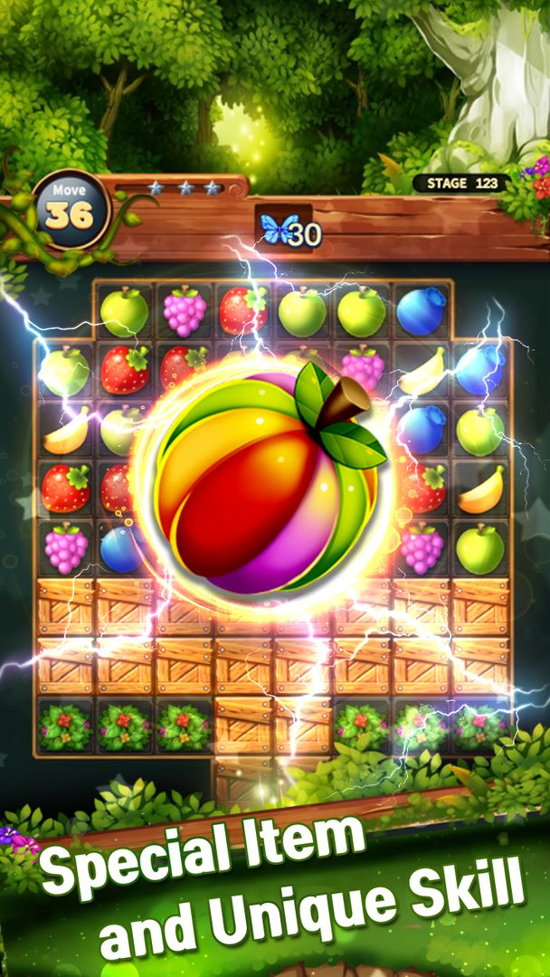 Screenshot of Sweet Fruit POP : Match 3 Puzzle