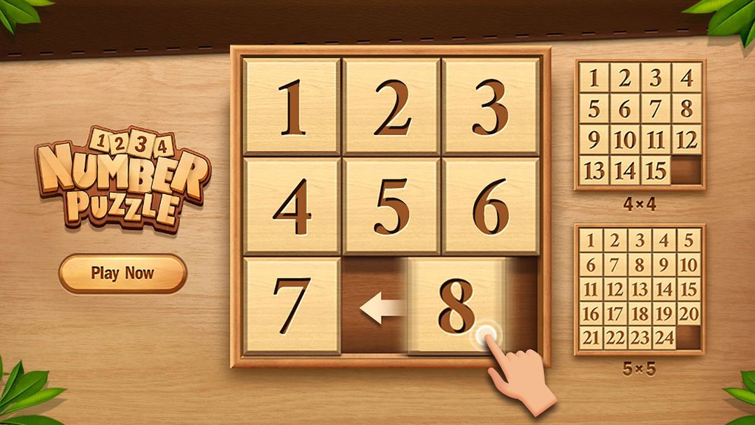 Number Puzzle - Sliding Puzzle 게임 스크린 샷