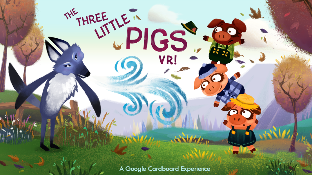 Three Little Pigs VR 게임 스크린 샷