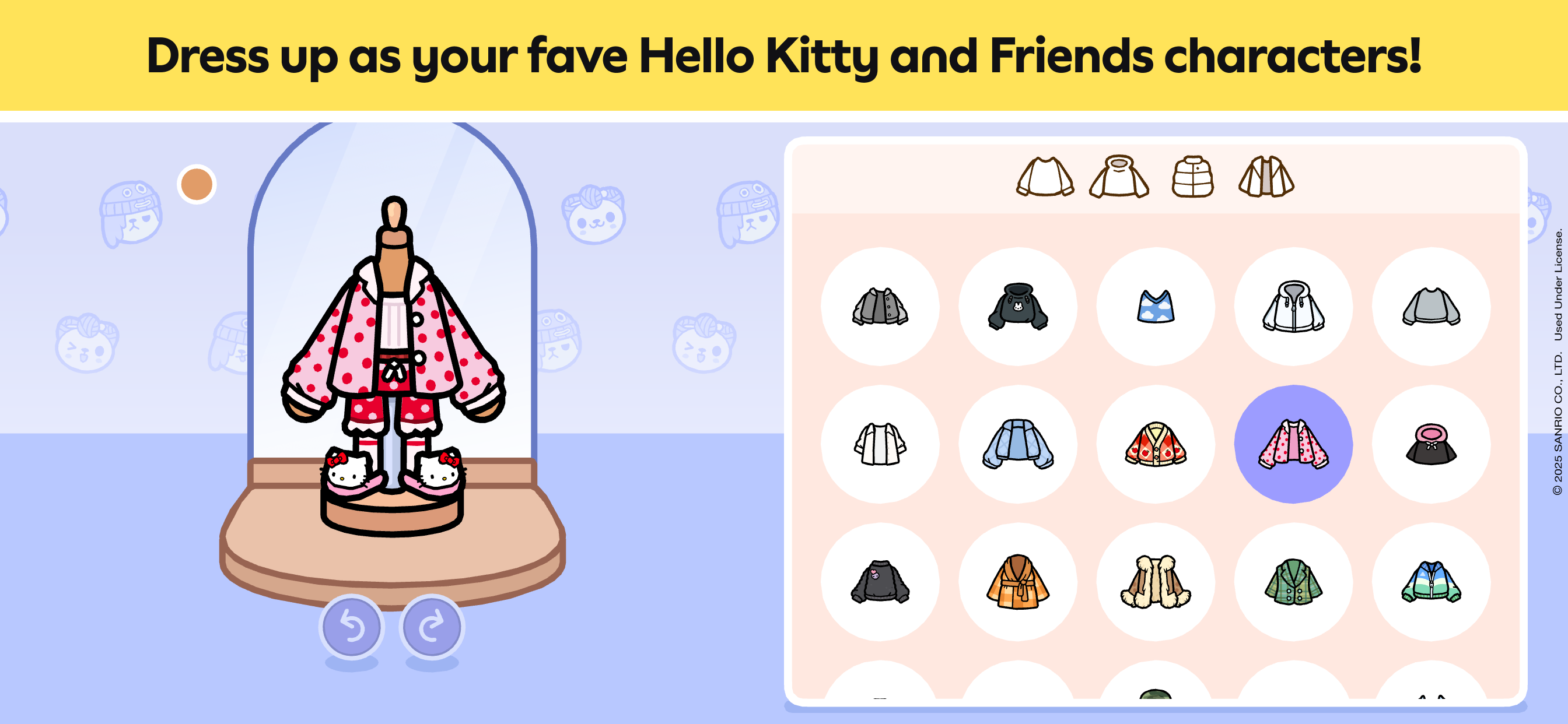 Cuplikan Layar Game Toca Boca World x Hello Kitty