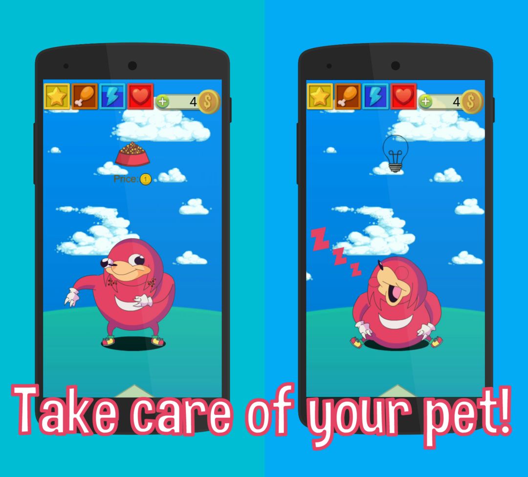 Ugandan Knuckles Pet screenshot game