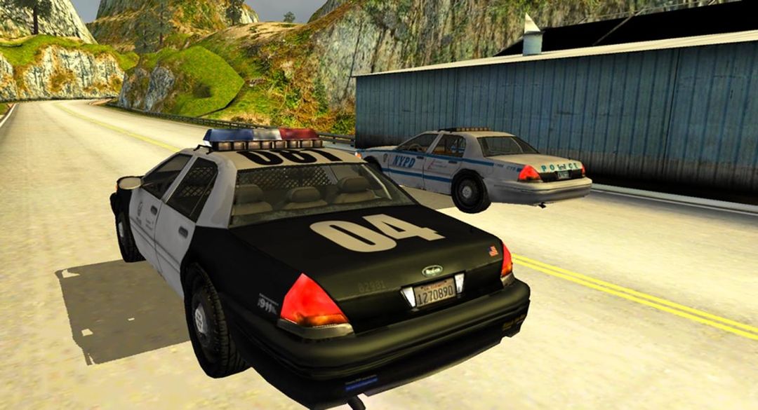 Screenshot of Turbo Police Car Driving 3D