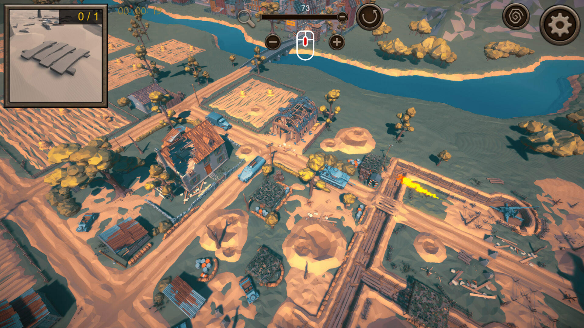Screenshot 1 of Скрытая 3D-игра о Второй мировой войне с видом сверху 