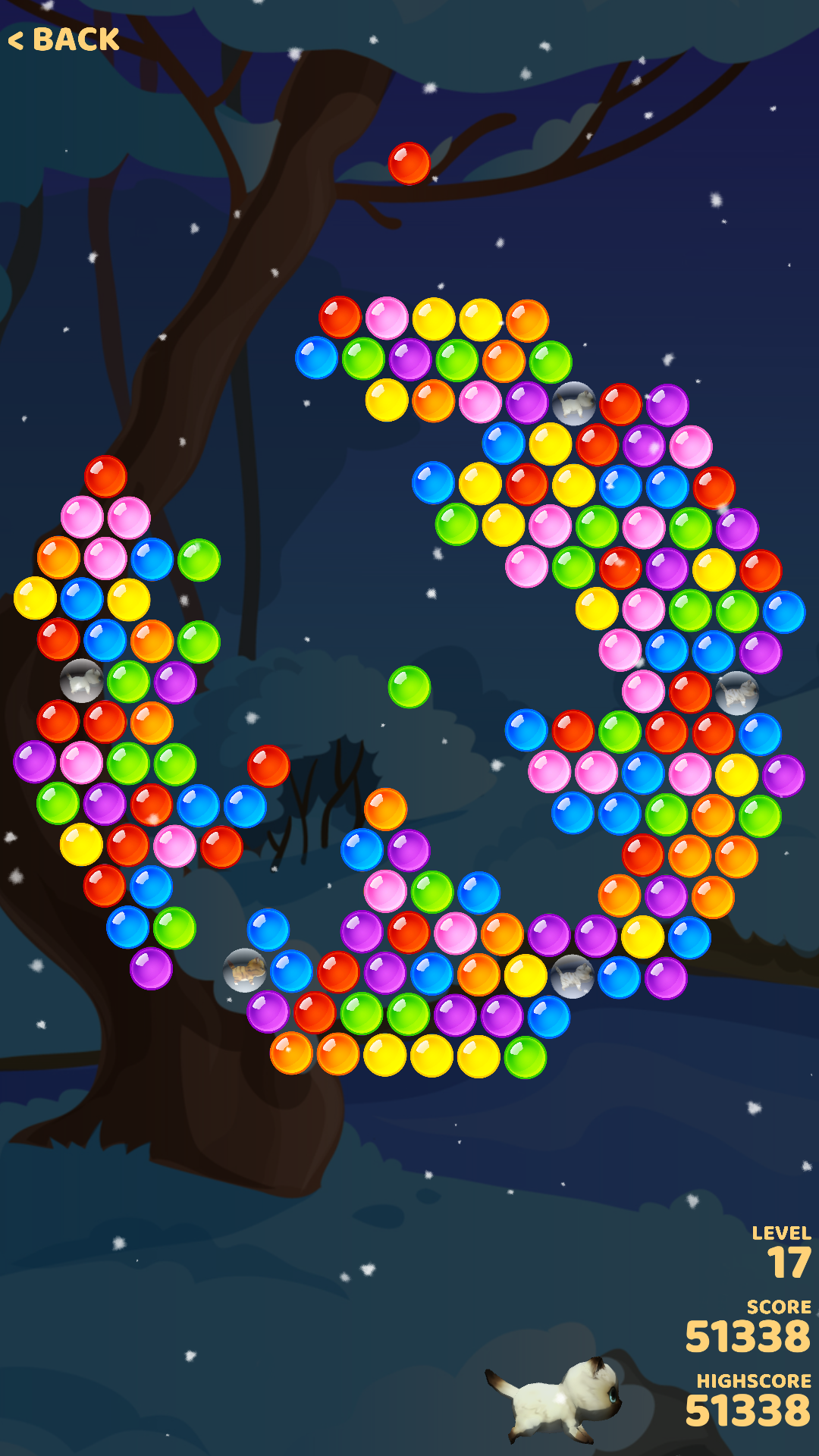 Bubble Cats 게임 스크린샷