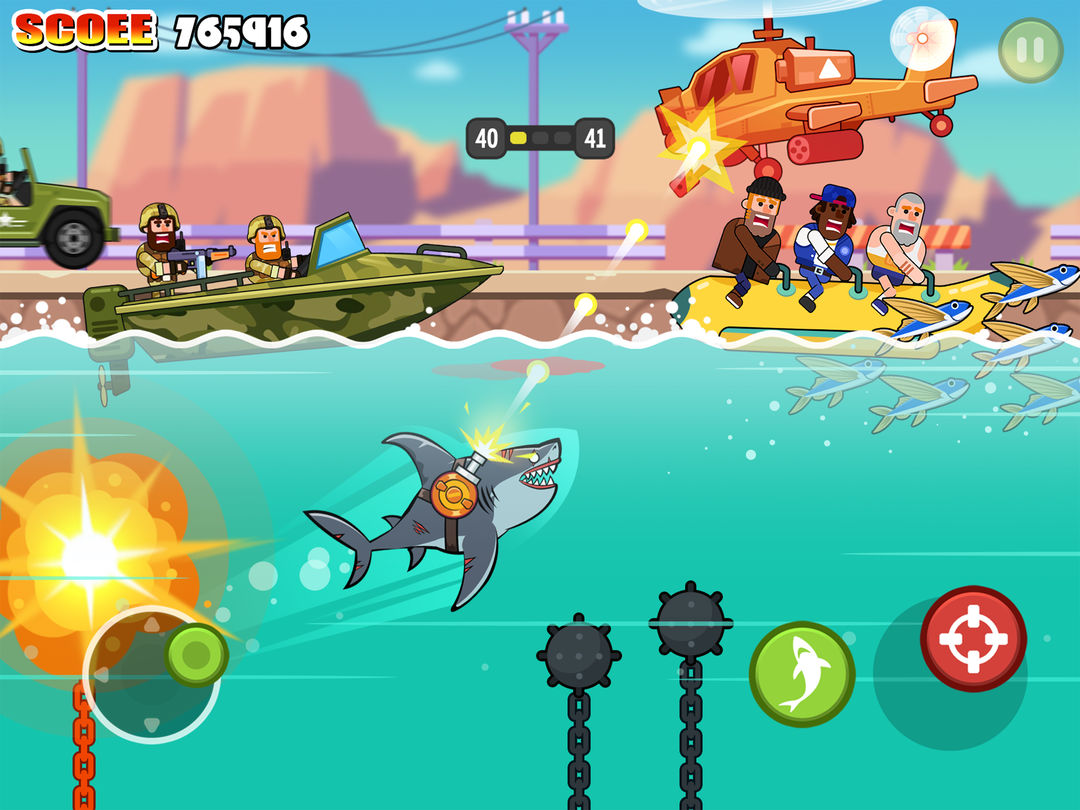 Screenshot of Shark Sprint-Hunt All