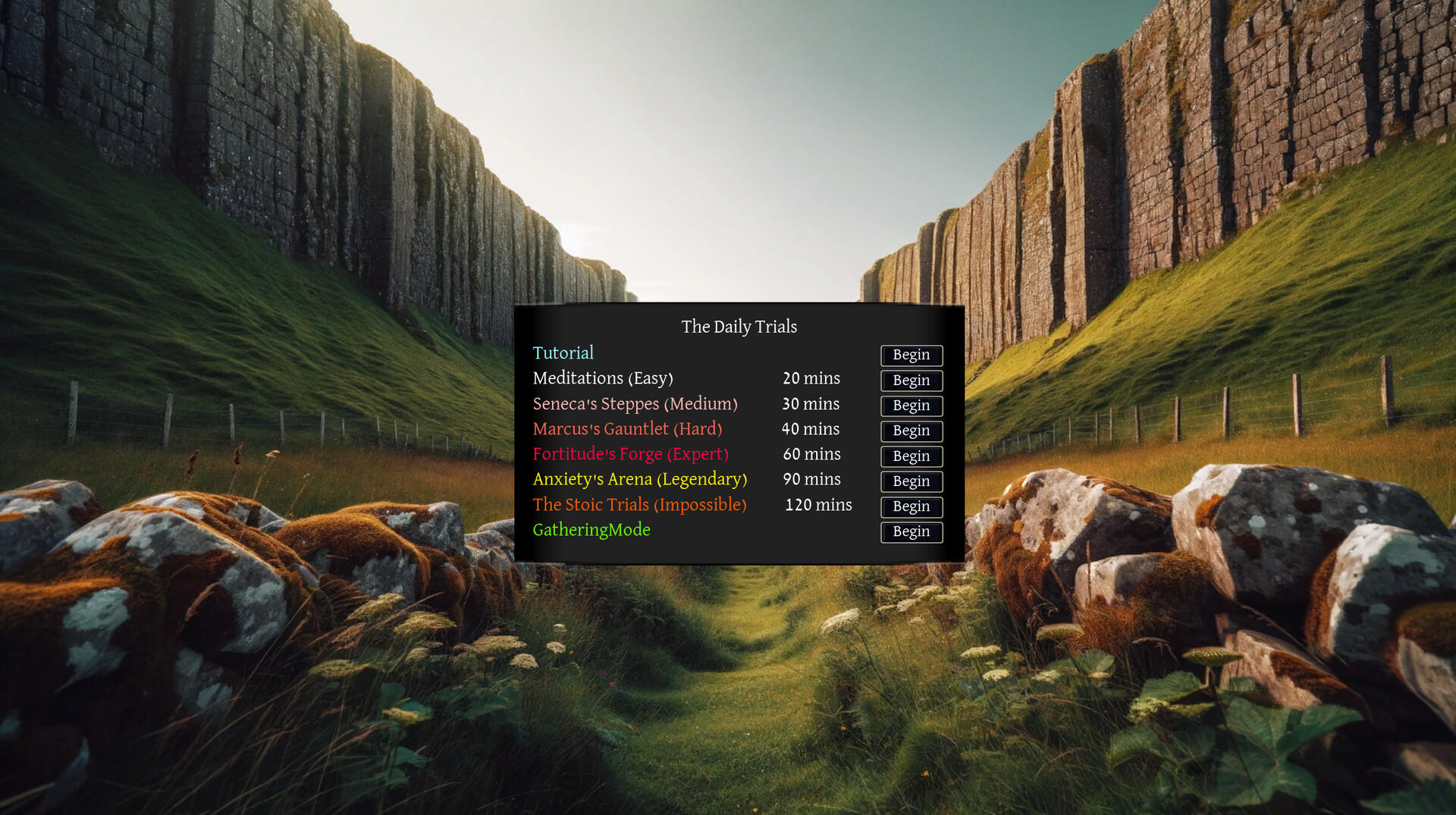 StoicScape screenshot game