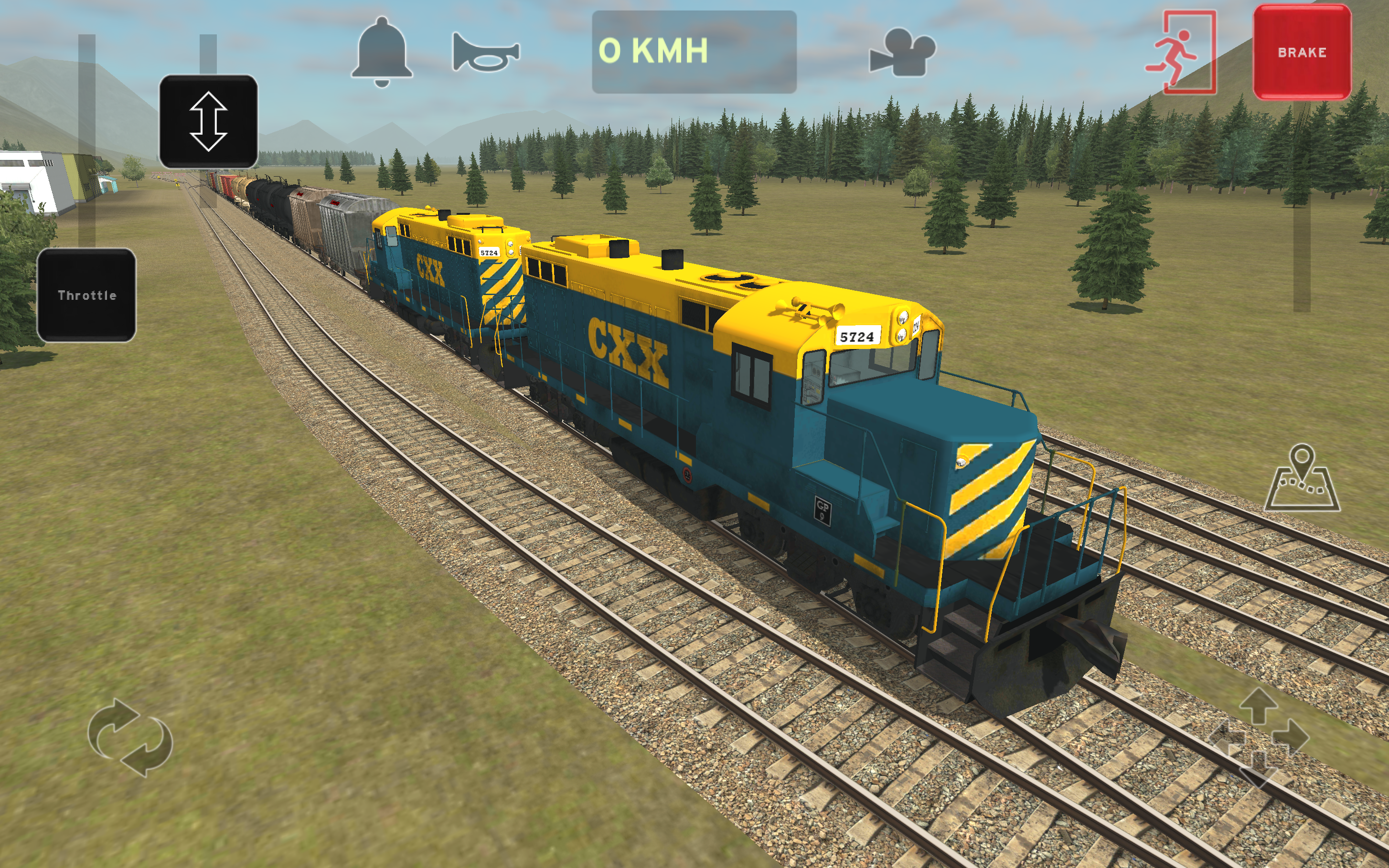 Train and rail yard simulator Game Screenshot