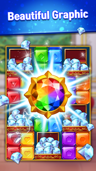 Cuplikan Layar Game Jewels King Castle Blast