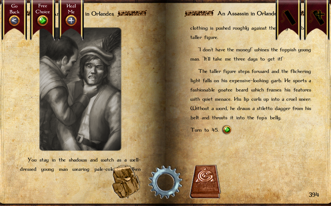 Screenshot of GA 1: An Assassin in Orlandes