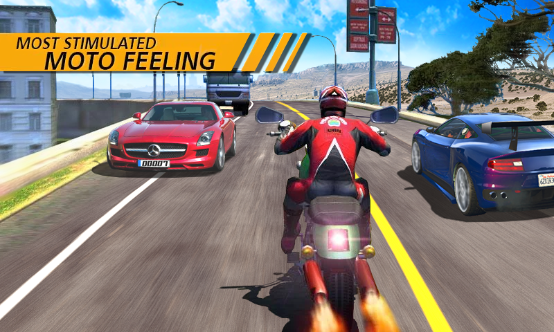 Moto Rider Game Screenshot