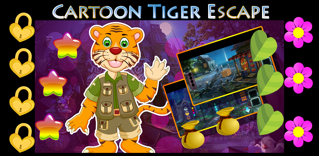 Banner of Лучшая игра 446 Cartoon Tiger Escape From Real Cave 1.0.0