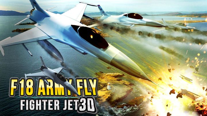 Screenshot 1 of F18 Army Fly Fighter Jet 3D 1.3