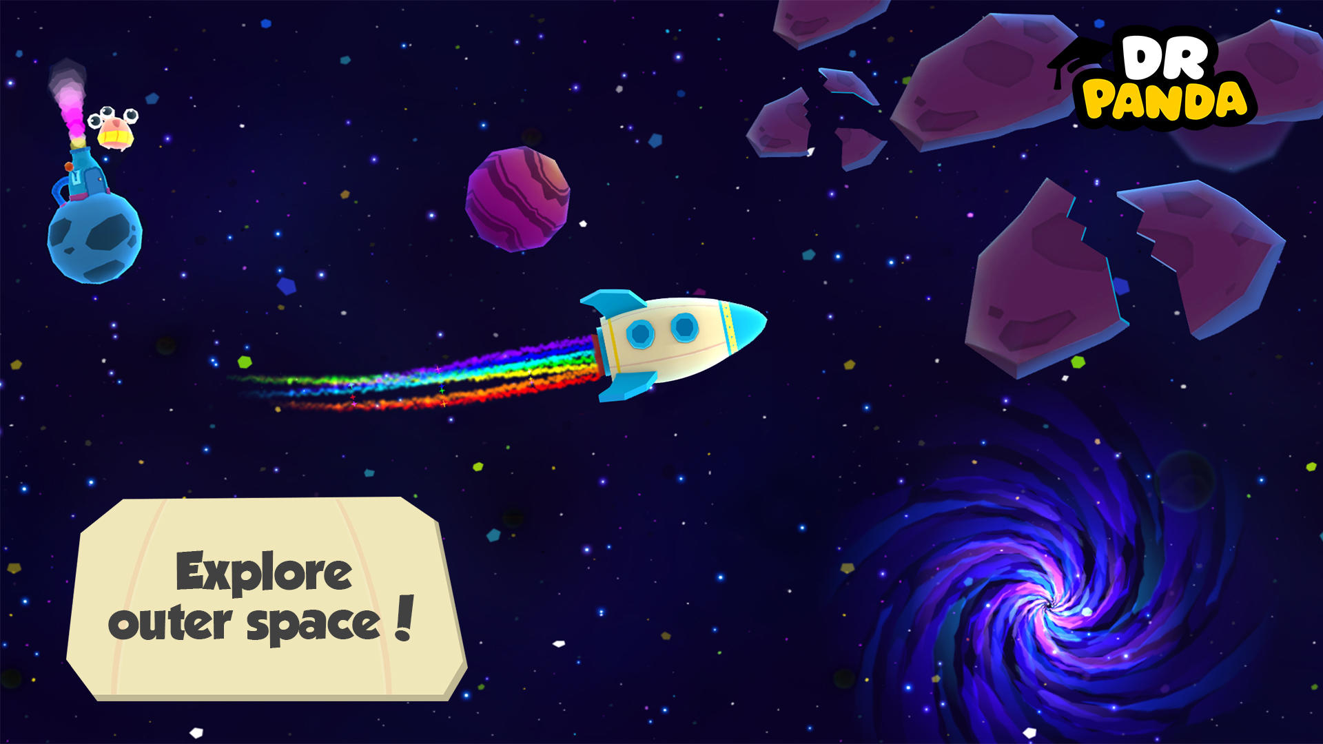 Cuplikan Layar Game Dr. Panda in Space