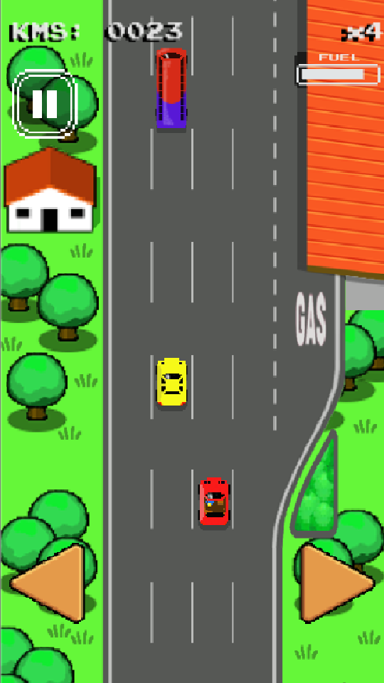 Retro Car Race ゲームのスクリーンショット