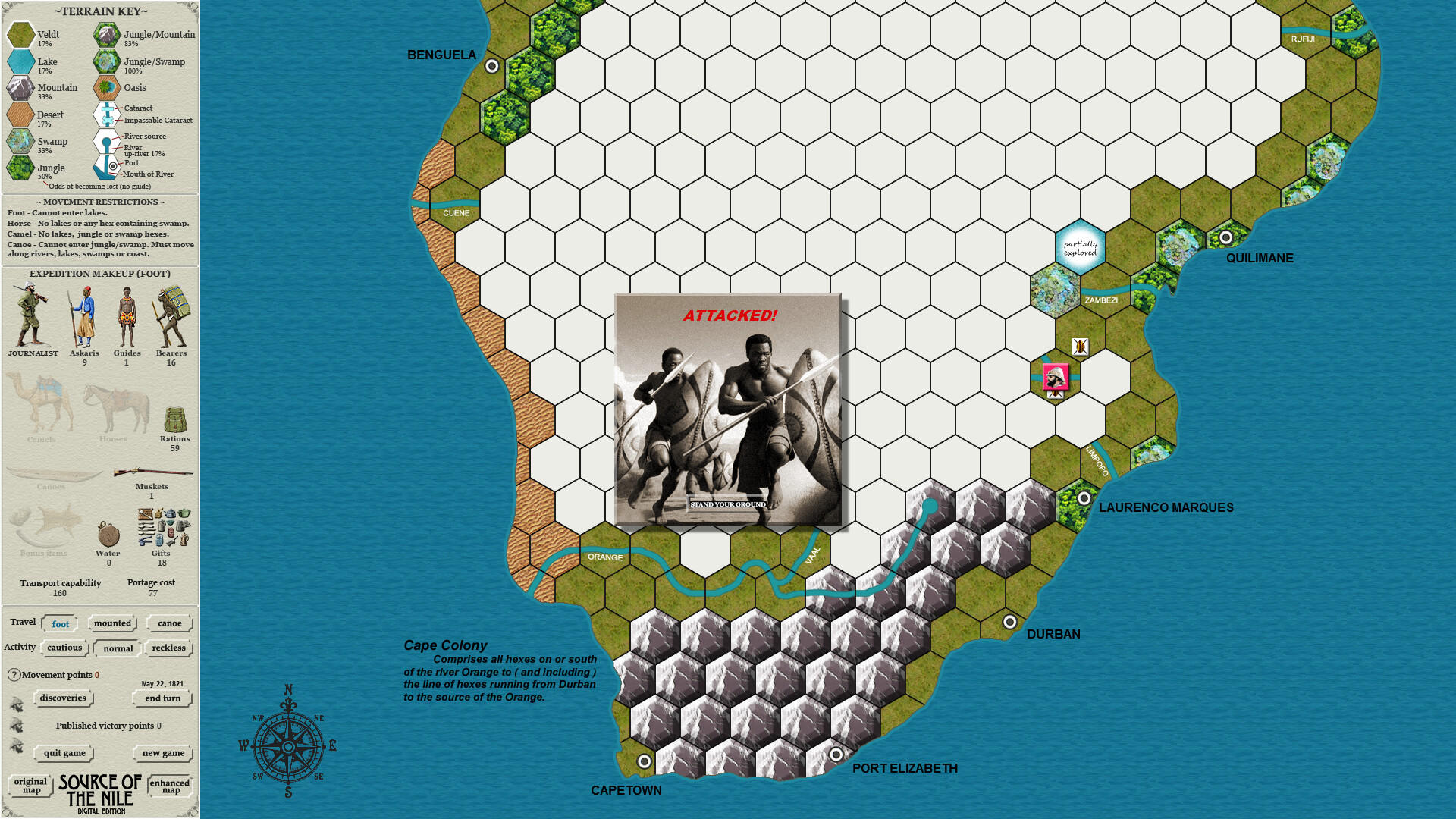 Source of the Nile Digital Edition Game Screenshot
