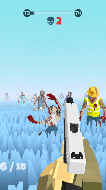 殭屍射手攻擊 3D 遊戲截圖