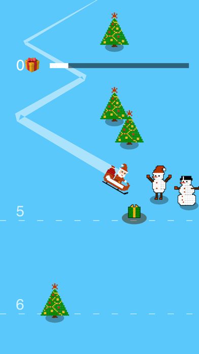 Screenshot of Santa Claus is Skiing to Town