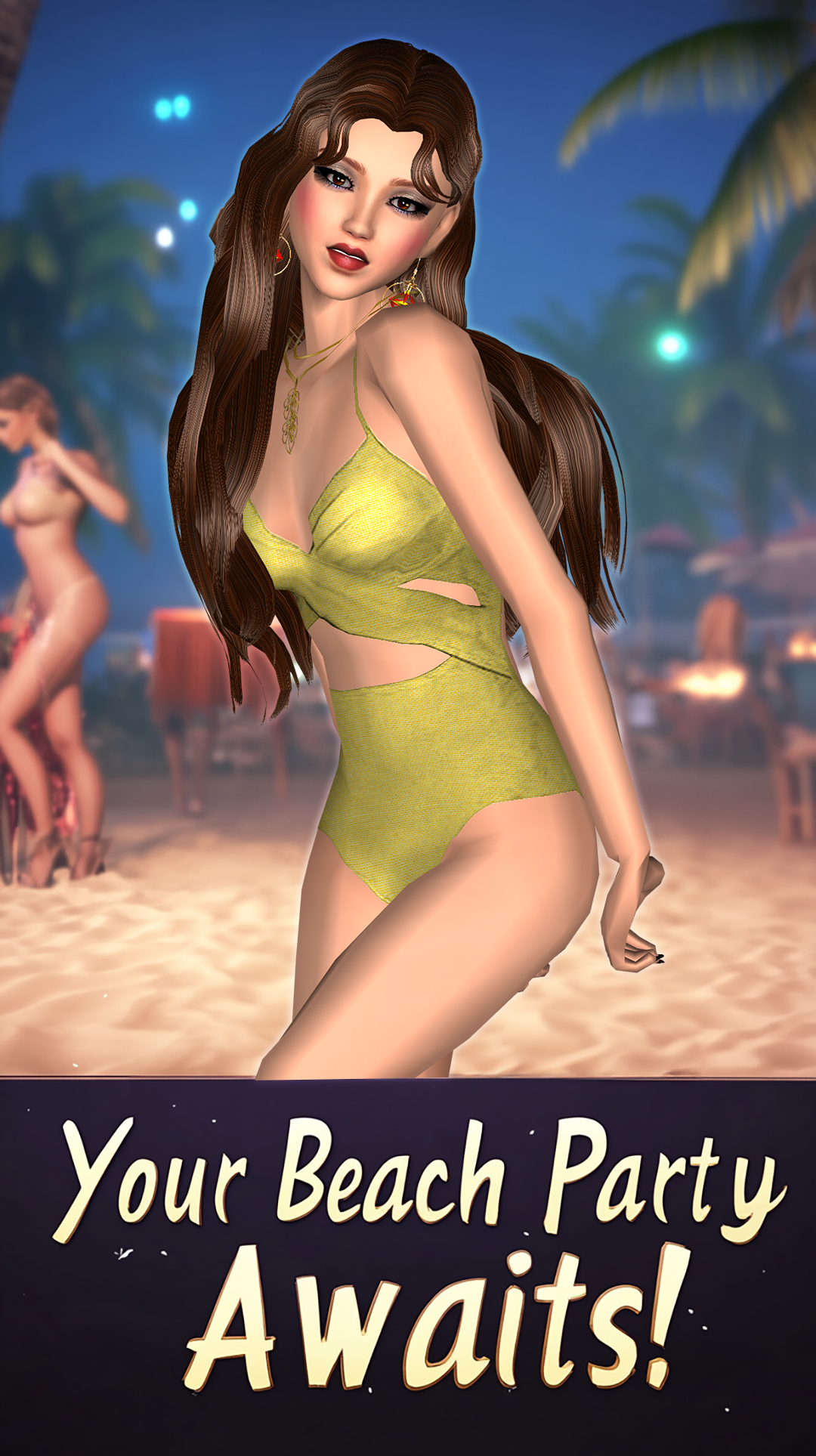 Beach Party Dress Up Makeover Game Screenshot