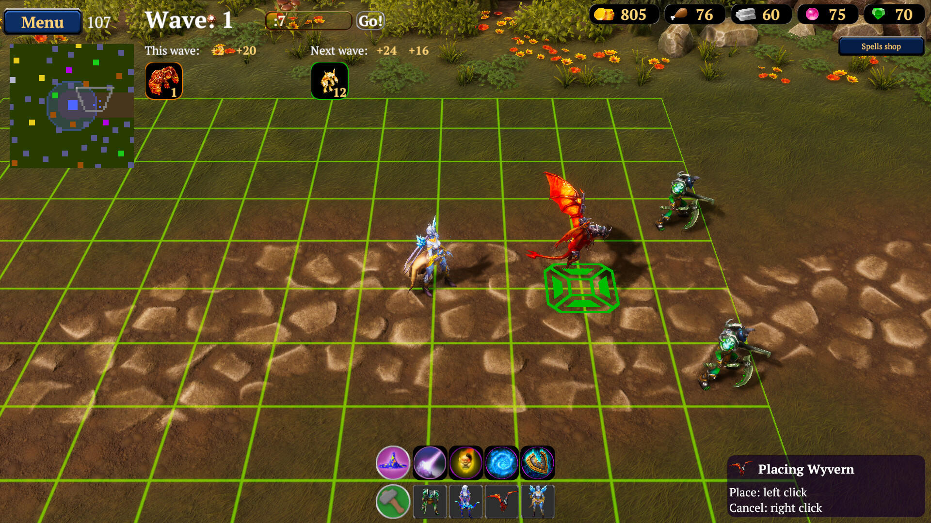 Screenshot of Mines and Magic