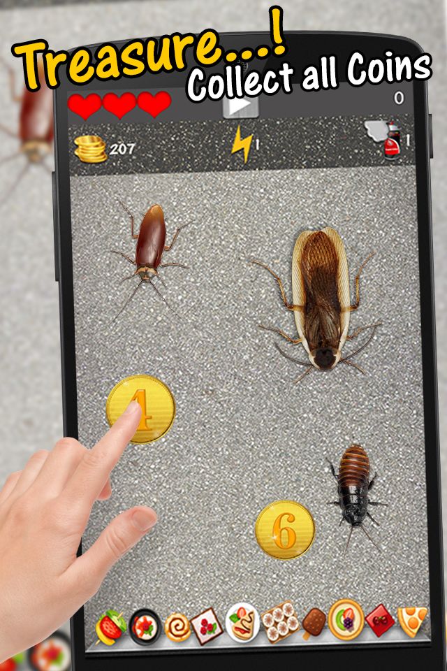 Screenshot of Smash Cockroaches