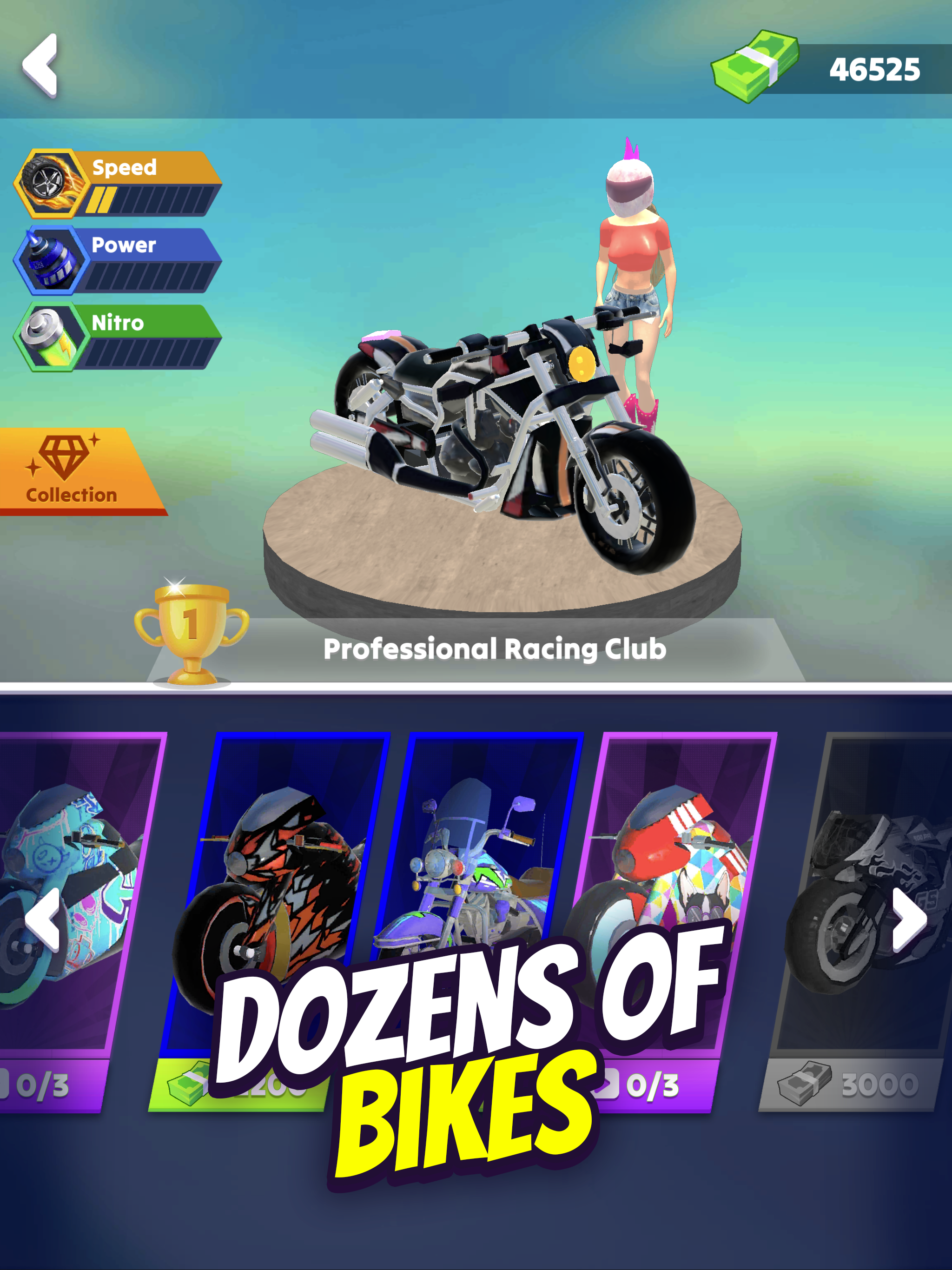 Cuplikan Layar Game Wild Wheels: Bike Racing