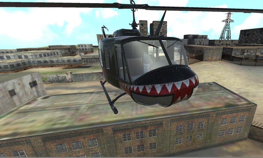Screenshot of helicopter rescue practice sim