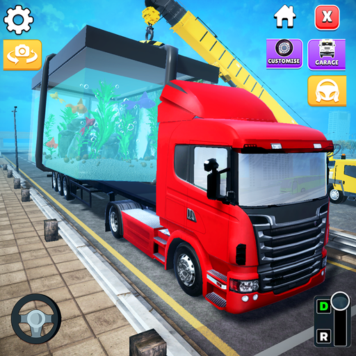 Captura de Tela do Jogo Truck Simulator: Shipping Game