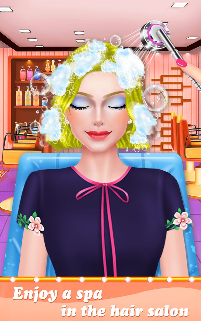 Screenshot of Hair Color Makerover Salon
