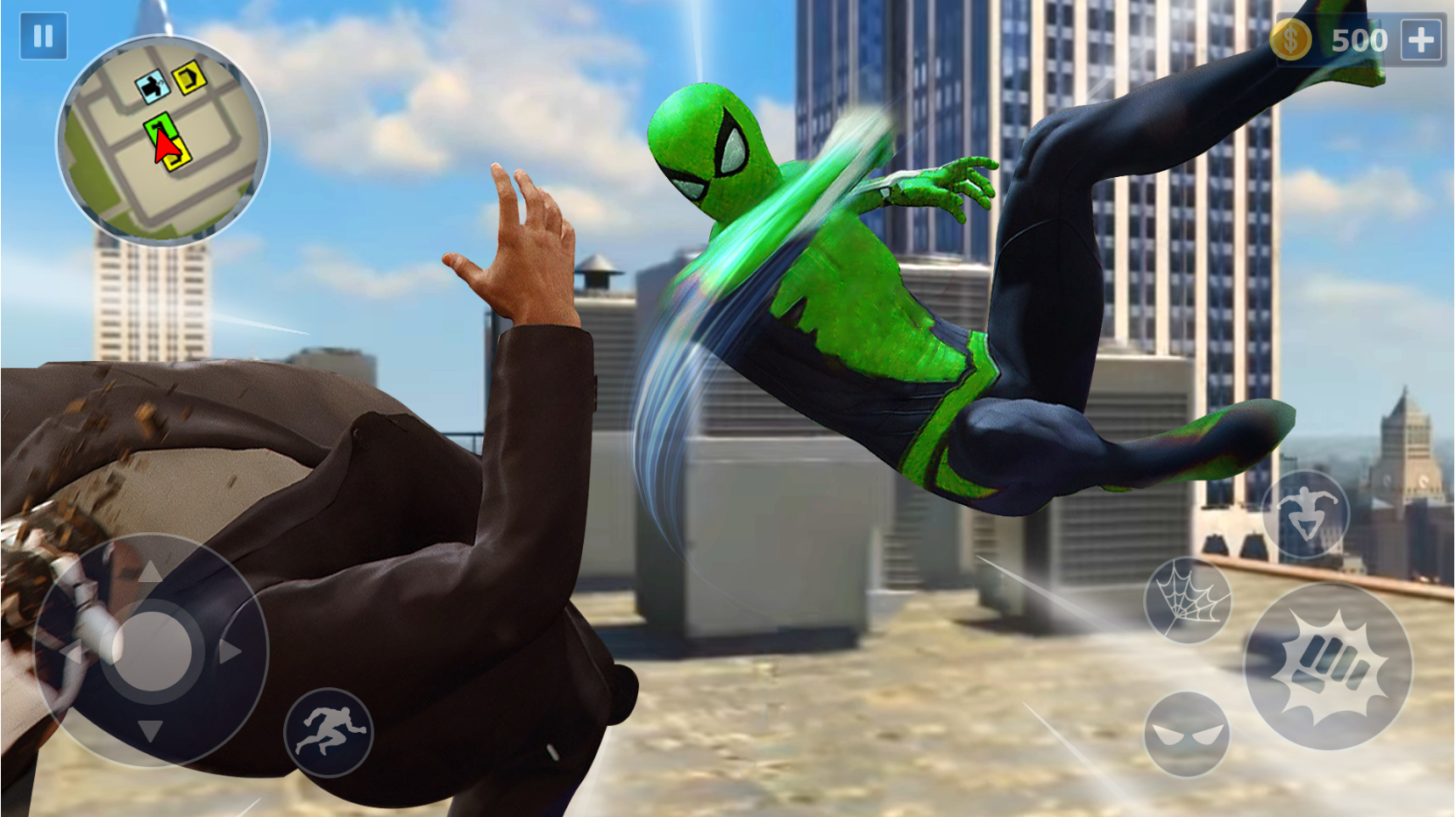 Spider Rope Hero: Ninja Gangster Crime Vegas Cityのキャプチャ