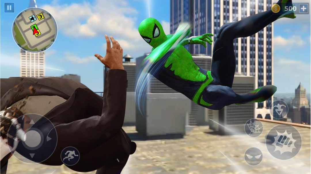Screenshot of Spider Rope Hero: Ninja Gangster Crime Vegas City