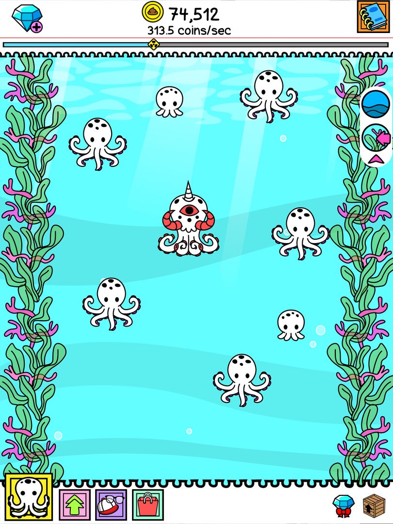 Screenshot of Octopus Evolution: Idle Game