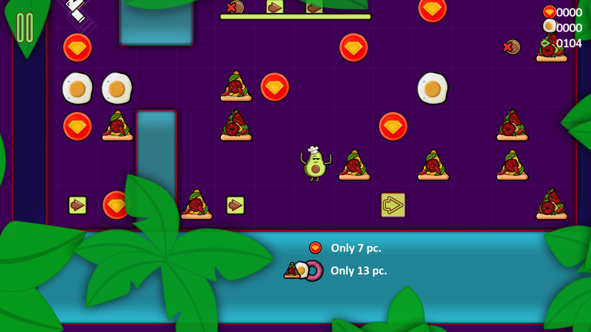 Avocado Puzzle Quest Game Screenshot