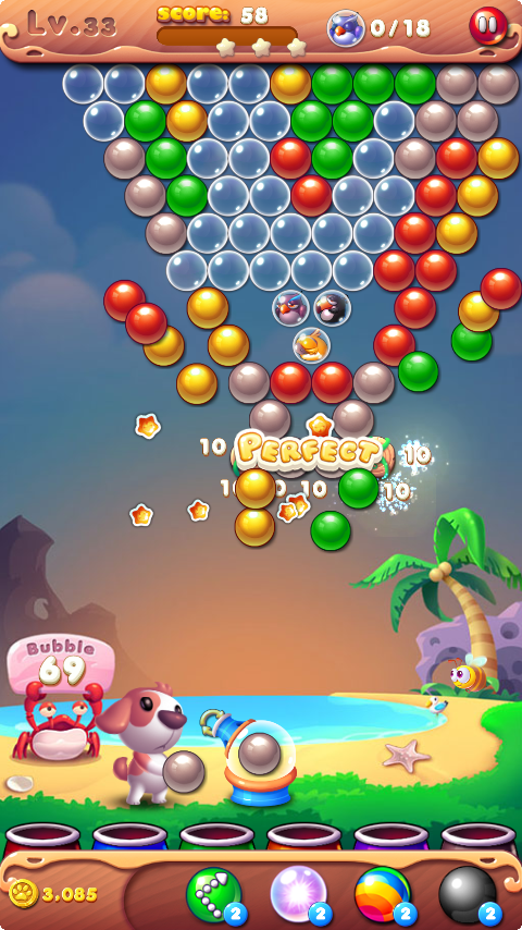 Captura de Tela do Jogo Bubble Bird Rescue 3