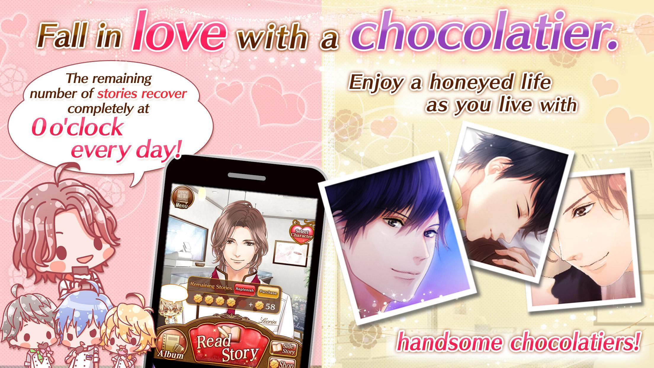 Chocolate Temptation: Otome games anime love games Game Screenshot