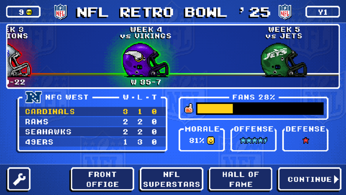 NFL Retro Bowl '25 Game Screenshot