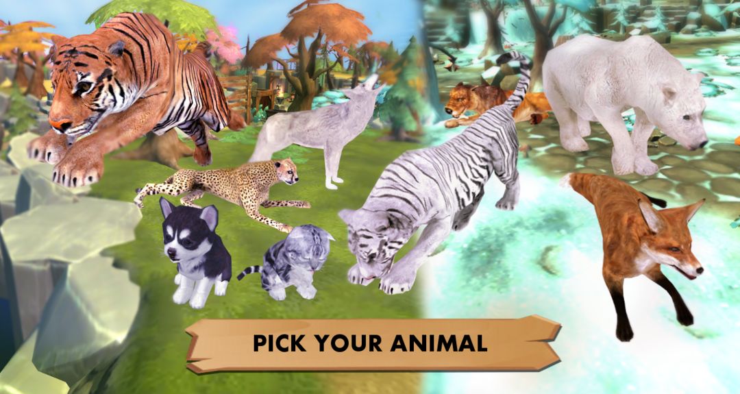 My Wild Pet: Online Animal 3D 게임 스크린 샷