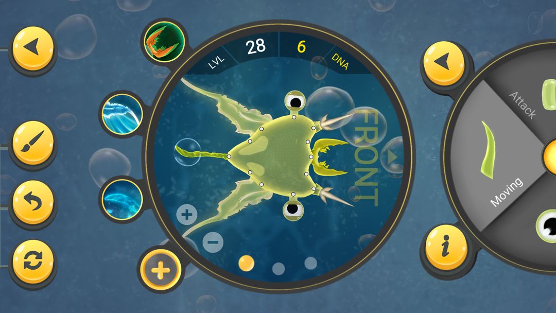 Screenshot of Spore Evolution–Microbes World